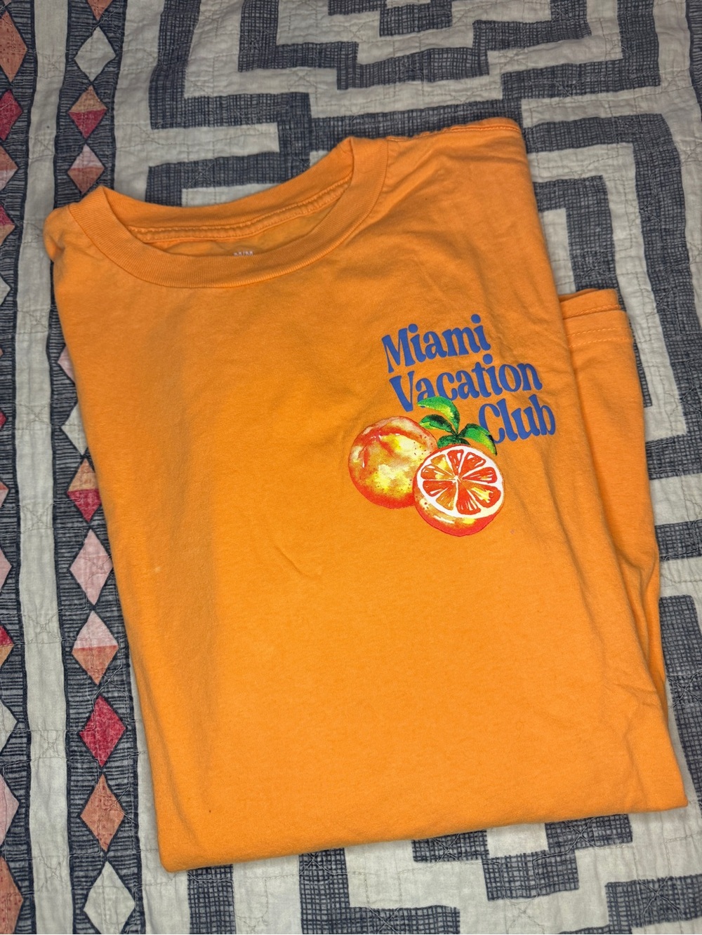 Miami Vacation Club Orange Graphic Tee